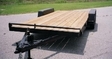 Car Trailer With Wood Deck